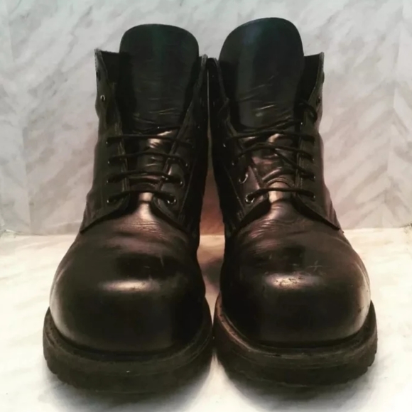 Canadian Army Combat Boots sz 280 10.5 Made in Canada steel toe vibram USA sole - Picture 2 of 8